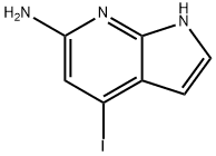 6-AMINO-4-IODO-7-AZAINDOLE 结构式