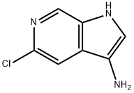 5-氯-1H-吡咯并[2,3-C]吡啶-3-胺 结构式