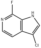 3-Chloro-7-fluoro-6-azaindole 结构式