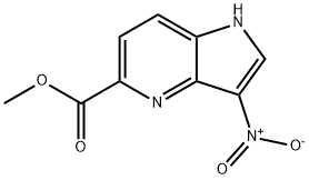 3-Nitro-4-azaindole-5-carboxylic acid Methyl ester 结构式