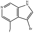 3-溴-4-氟-1H-吡咯并[2,3-C]吡啶 结构式