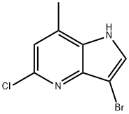 3-BroMo-5-chloro-7-Methyl-4-azaindole 结构式