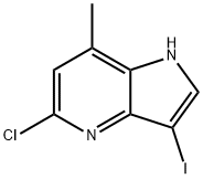 5-Chloro-3-iodo-7-Methyl-4-azaindole 结构式