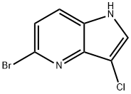 5-溴-3-氯-1H-吡咯并[3,2-B]吡啶 结构式