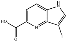 3-IODO-4-AZAINDOLE-5-CARBOXYLIC ACID 结构式