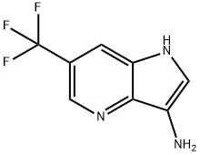 6-(三氟甲基)-1H-吡咯并[3,2-B]吡啶-3-胺 结构式