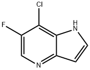 6-氟-7-氯-4-氮杂吲哚 结构式