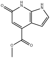 6-羟基-1H-吡咯并[2,3-B]吡啶-4-羧酸甲酯 结构式