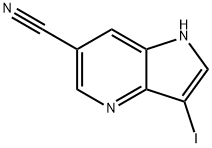 6-Cyano-3-iodo-4-azaindole 结构式