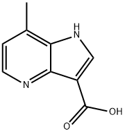 7-甲基-1H-吡咯并[3,2-B]吡啶-3-羧酸 结构式