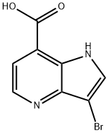 4-氮杂-7-羧酸吲哚-3-溴 结构式