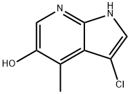 3-Chloro-5-hydroxy-4-Methyl-7-azaindole 结构式