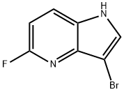 3-溴-5-氟-1H-吡咯并[3,2-B]吡啶 结构式