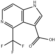 4-(TrifluoroMethyl)-5-azaindole-3-carboxylic acid 结构式