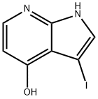 3-碘-1H-吡咯并[2,3-B]吡啶-4-醇 结构式