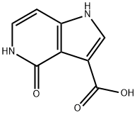 4-氧-4,5-二氢-1H-吡咯[3,2-C]吡啶-3-羧酸 结构式