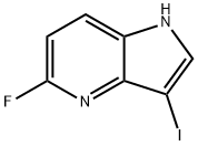 5-氟-3-碘-1H-吡咯并[3,2-B]吡啶 结构式