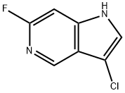 3-氯-6-氟-1H-吡咯并[3,2-C]吡啶 结构式