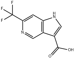 6-(TrifluoroMethyl)-5-azaindole-3-carboxylic acid 结构式