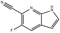 5-氟-6 -氰基-7-氮杂吲哚 结构式