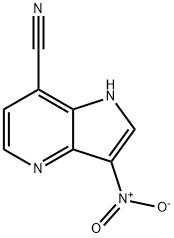 7-Cyano-3-nitro-4-azaindole 结构式