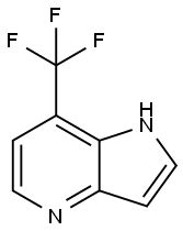 7-(三氟甲基)-1H-吡咯并[3,2-B]吡啶 结构式