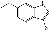 3-Chloro-6-Methoxy-4-azaindole 结构式