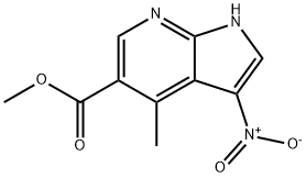 4-Methyl-3-nitro-7-azaindole-5-carboxylic acid Methyl ester 结构式