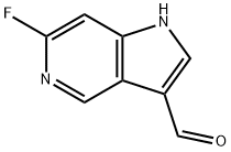6-氟-1H-吡咯并[3,2-C]吡啶-3-甲醛 结构式