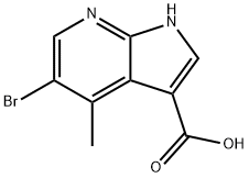 5-BroMo-4-Methyl-7-azaindole-3-carboxylic acid 结构式