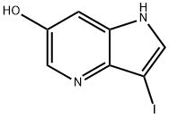 6-Hydroxy-3-iodo-4-azaindole 结构式