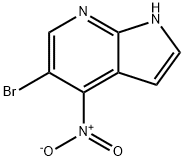 5-BroMo-4-nitro-7-azaindole 结构式