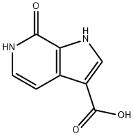 7-羟基-1H-吡咯并[2,3-C]吡啶-3-羧酸 结构式