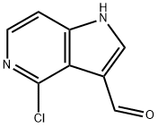 4-氯-5-氮杂吲哚-3-甲醛 结构式
