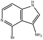 3-AMino-4-broMo-5-azaindole 结构式