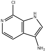 7-氯-1H-吡咯并[2,3-C]吡啶-3-胺 结构式