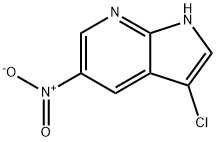 3-Chloro-5-nitro-7-azaindole 结构式