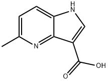 5-甲基-4-氮杂-吲哚-3-羧酸 结构式
