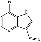 7-溴-1H-吡咯并[3,2-B]吡啶-3-羧醛 结构式