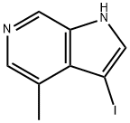 3-IODO-4-METHYL-6-AZAINDOLE 结构式