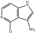 4-氯-1H-吡咯[3,2-C]吡啶-3-胺 结构式