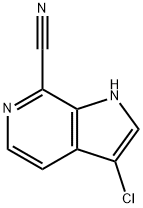 3-Chloro-7-cyano-6-azaindole 结构式