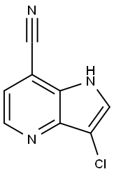 3-Chloro-7-cyano-4-azaindole 结构式