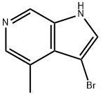 3-BROMO-4-METHYL-6-AZAINDOLE 结构式
