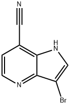 3-溴-1H-吡咯并[3,2-B]吡啶-7-甲腈 结构式