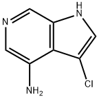 4-AMINO-3-CHLORO-6-AZAINDOLE 结构式