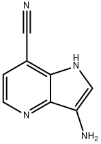 3-氨基-1H-吡咯[3,2-B]吡啶-7-碳腈 结构式