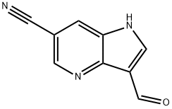 3-醛基-6-氰基-4-氮杂-吲哚 结构式