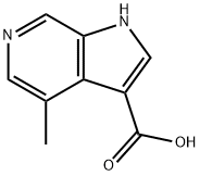 4-Methyl-6-azaindole-3-carboxylic acid 结构式