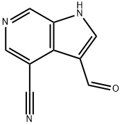 4-Cyano-6-azaindole-3-carbaldehyde 结构式